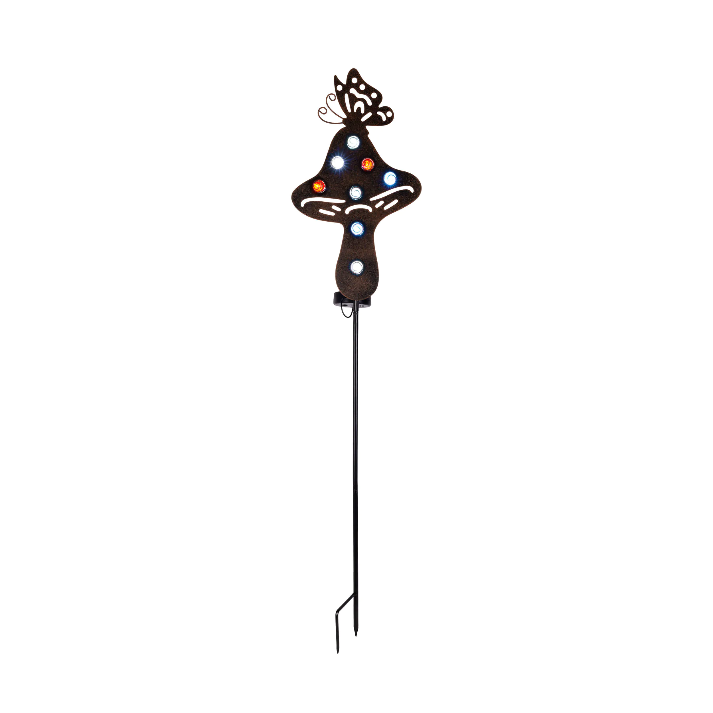 Light & More LED Solarleuchte Pilz schwarz
