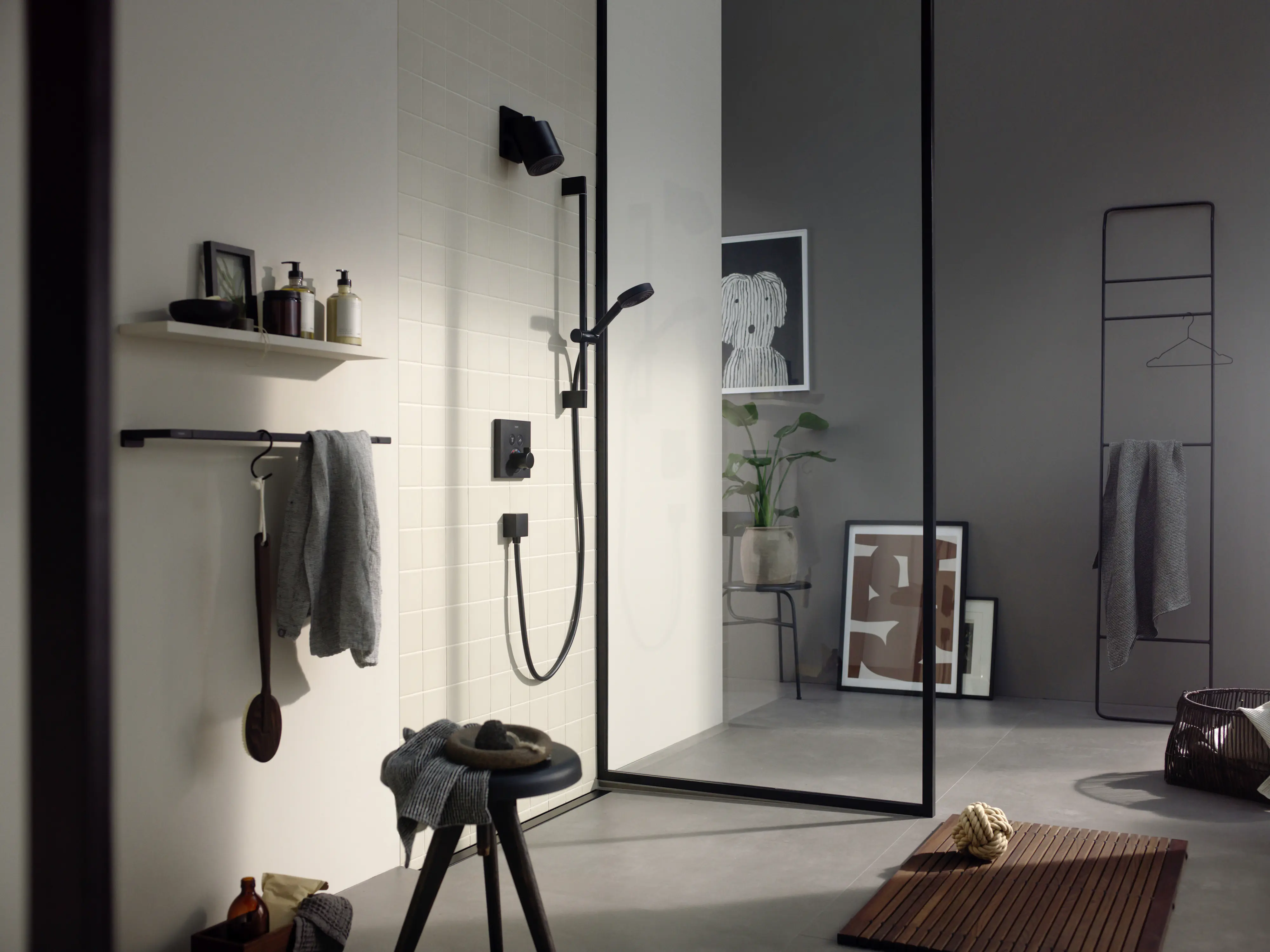 Hansgrohe Brausegarnitur 3 Strahlarten Pulyify Select S EcoSmart 67 cm mattschwarz