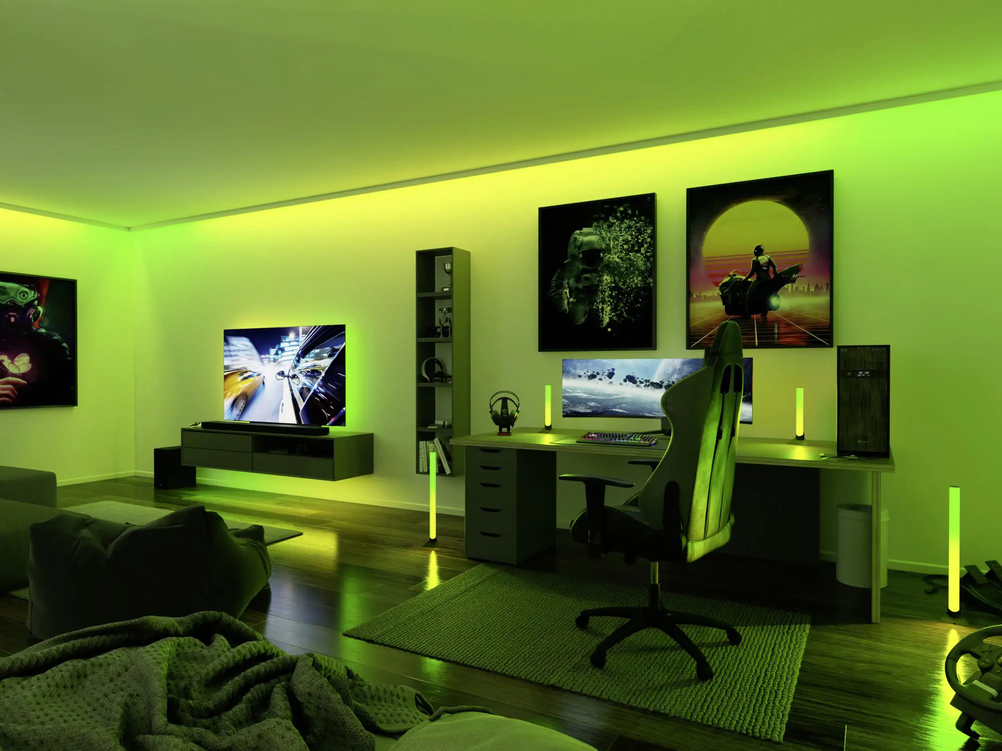Paulmann Entertain LED Stripe Dynamic Rainbow Komplettset 1,5m RGB kürzbar