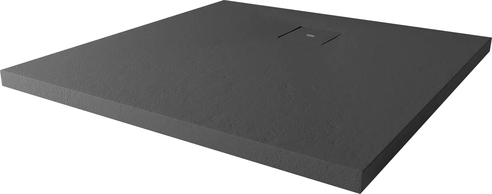 Breuer Duschwanne Modern Line Anthrazit Quadrat, 90x90 cm, Höhe: 3,5 cm