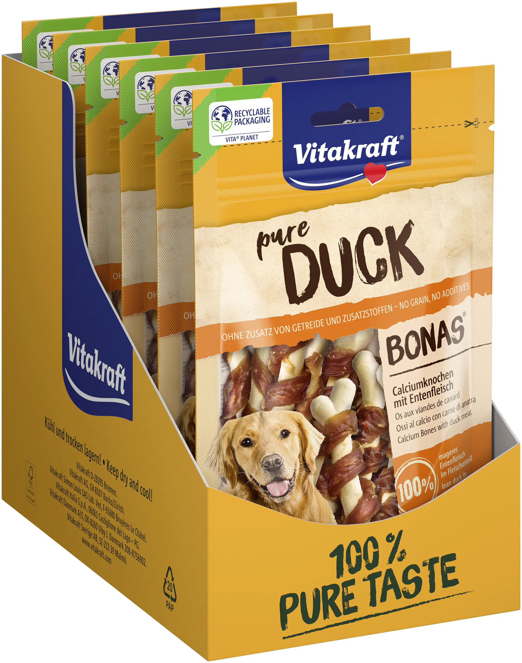 Vitakraft Duck Bonas Calciumknochen Ente 80 g