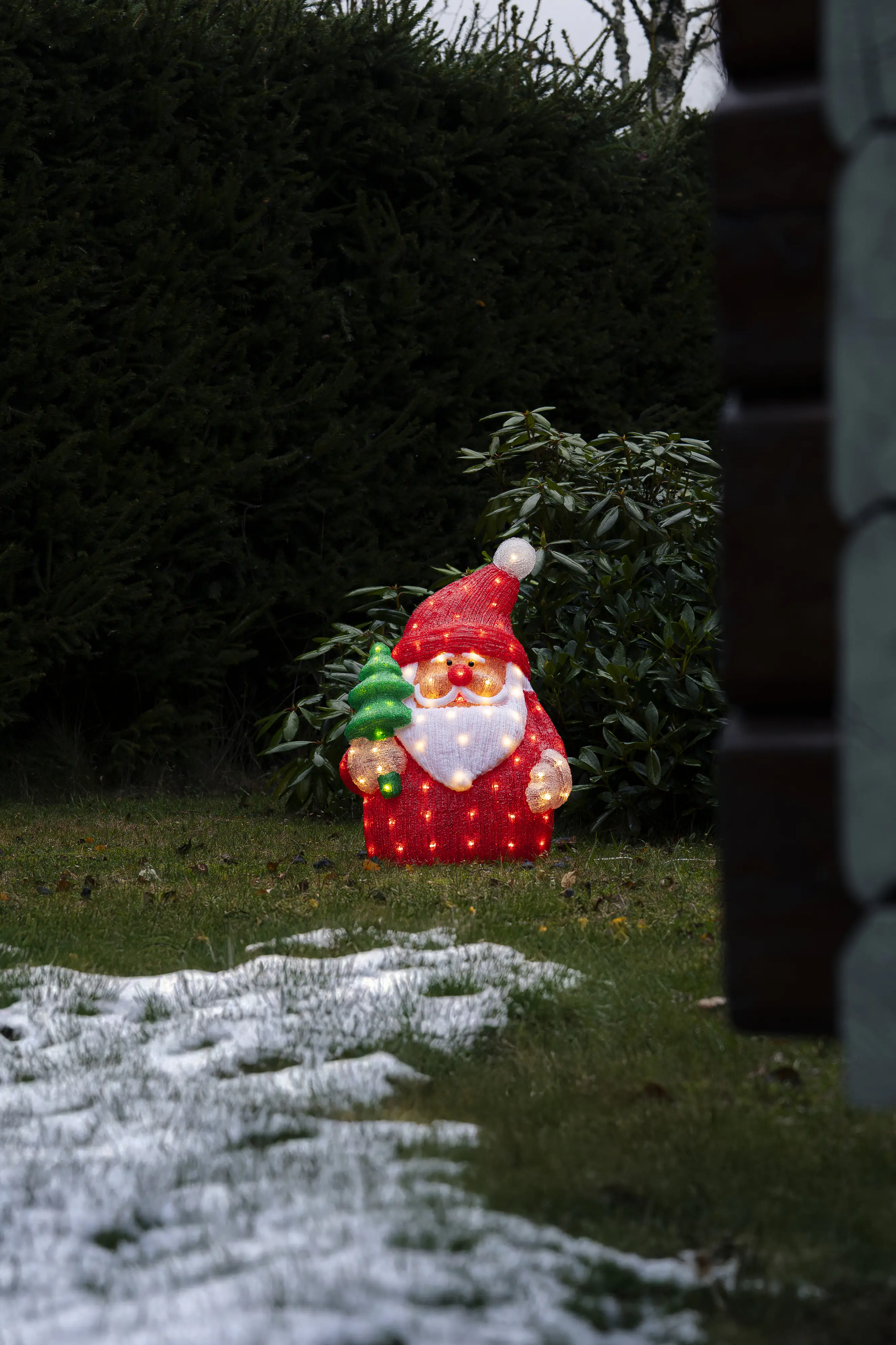 Konstsmide LED Weihnachtsdeko Weihnachtsmann flach 72 Dioden 58 cm warmweiß