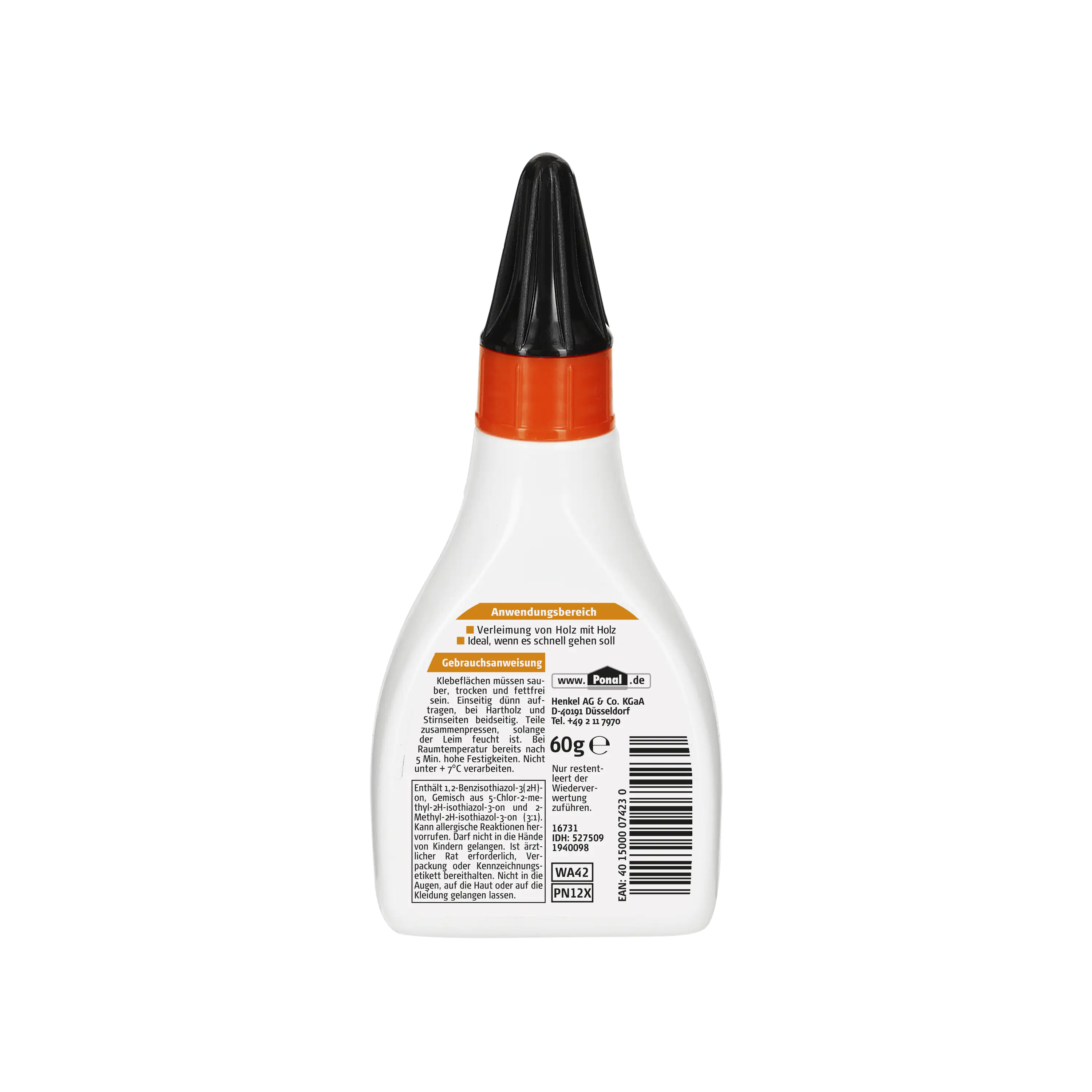 Ponal Holzleim Express 60 g Flasche, transparent