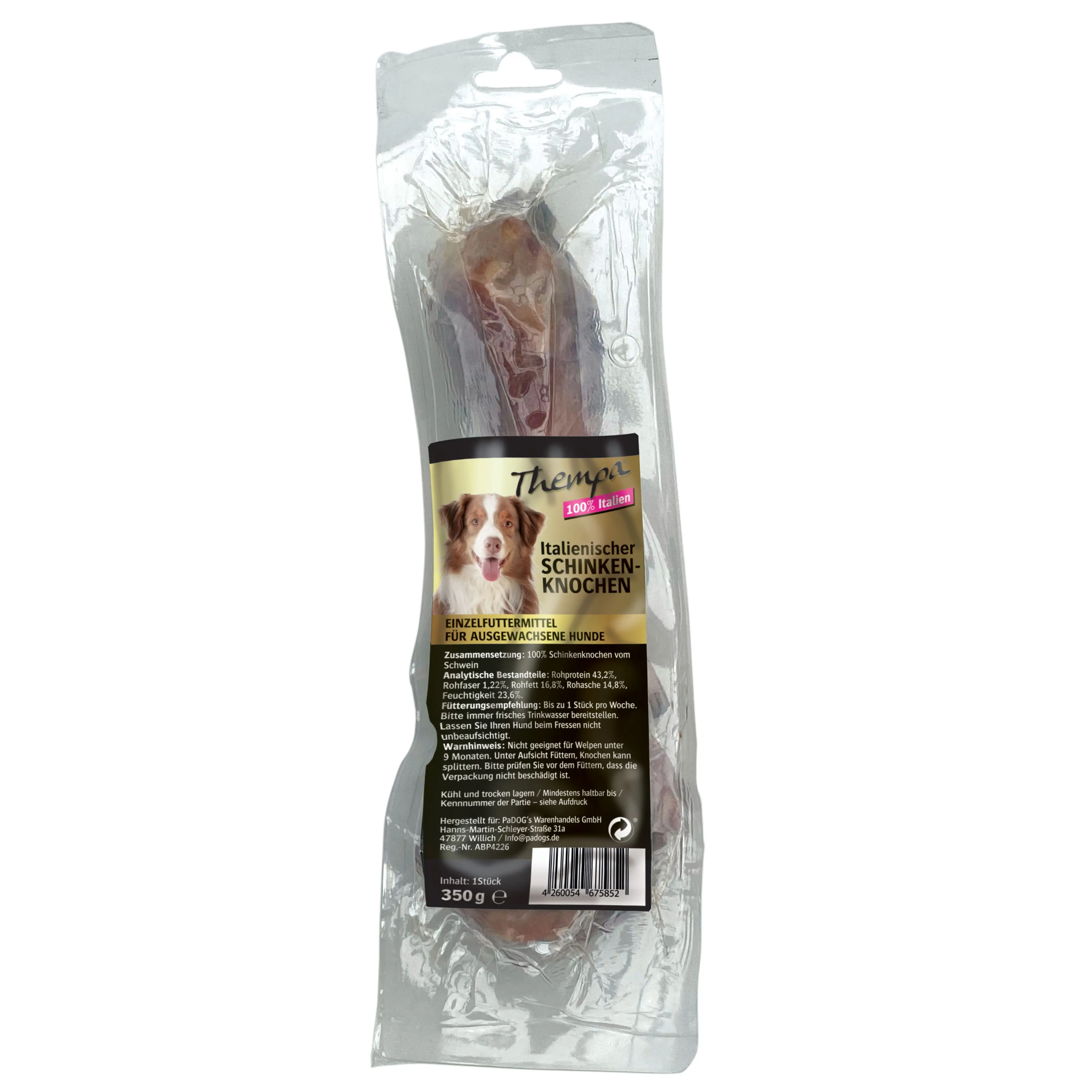 Thempa Hundesnack Adult Schinkenknochen 350 g 