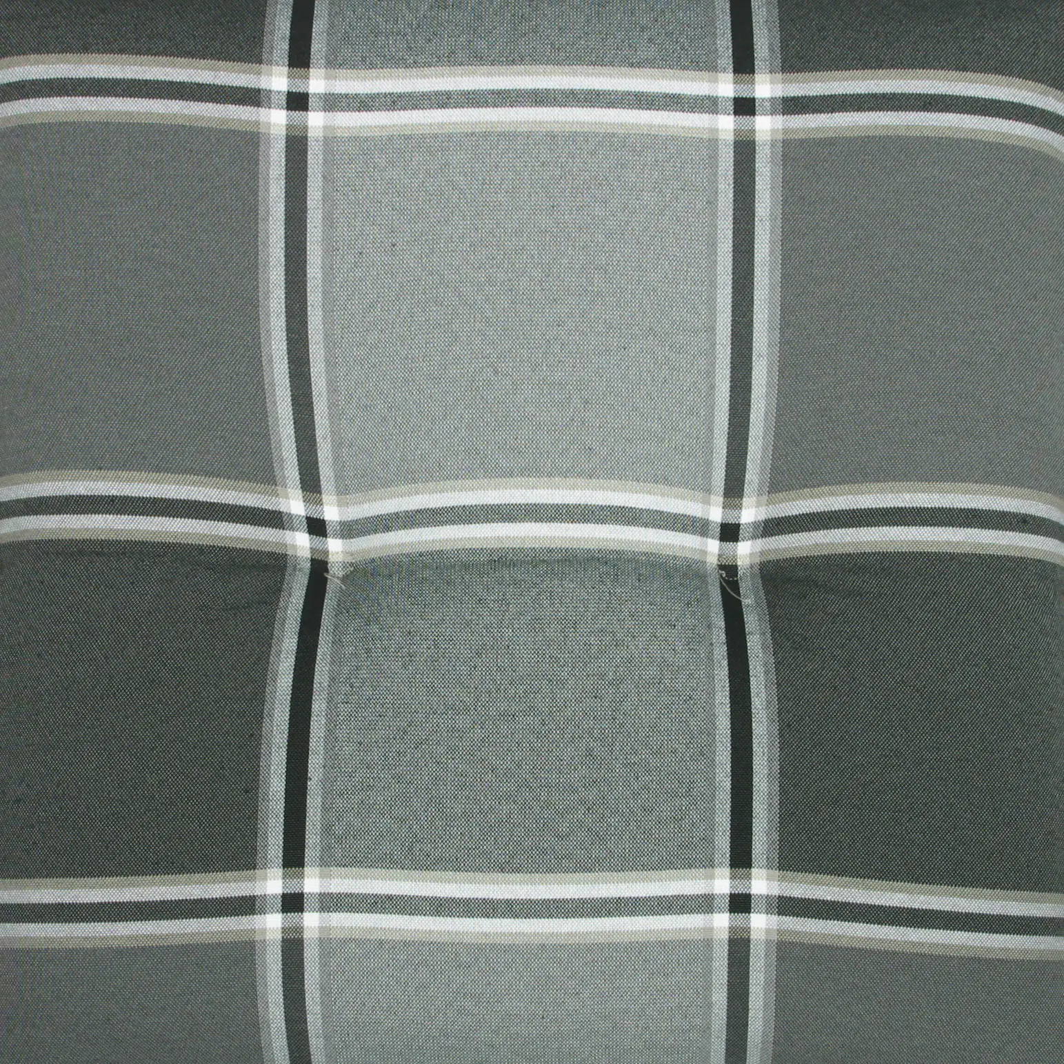 GO-DE Hochlehner-Auflage 123 x 50 x 9 cm, grau kariert