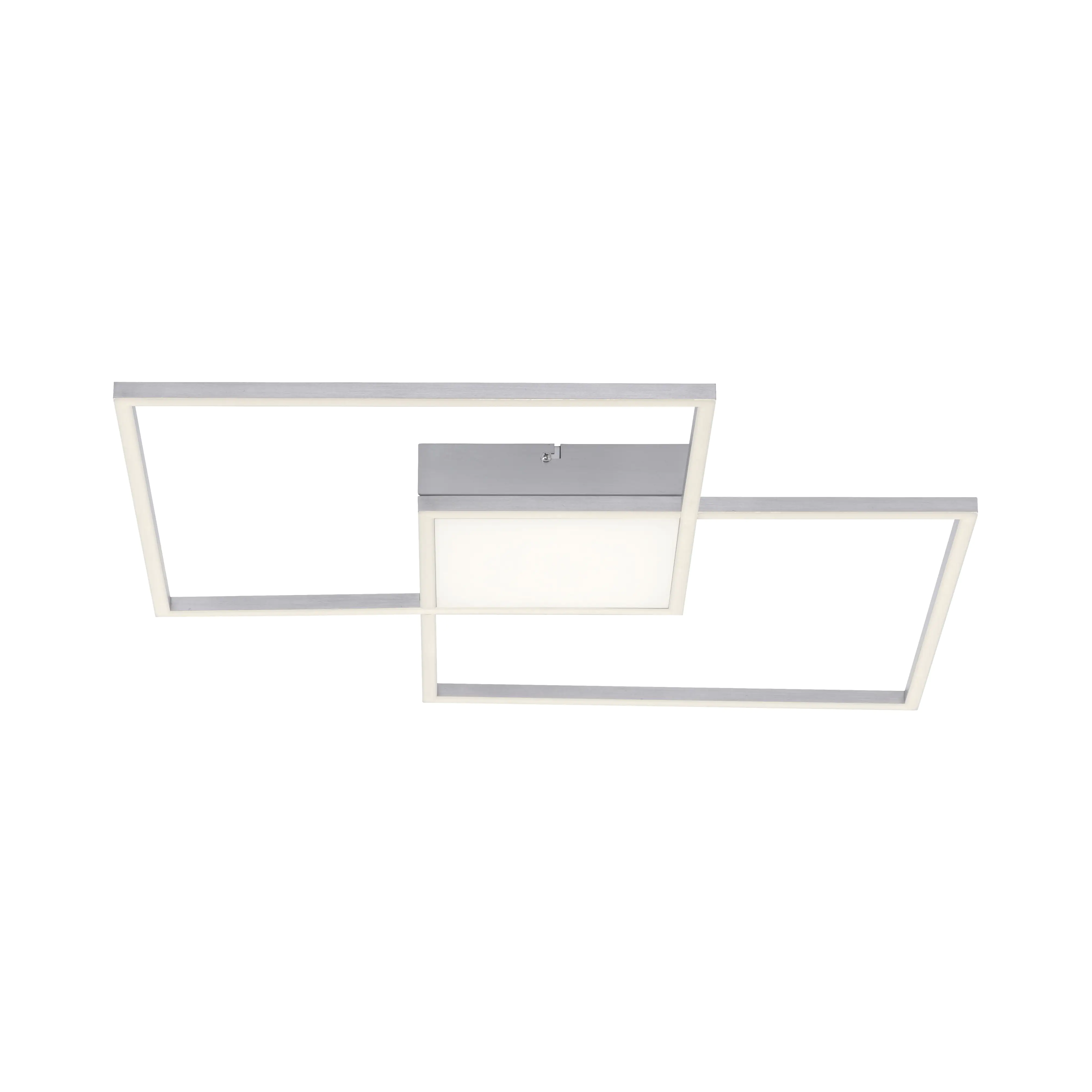 JustLight LED CCT Deckenleuchte Asmin nickel-matt 60 x 60 cm dimmbar