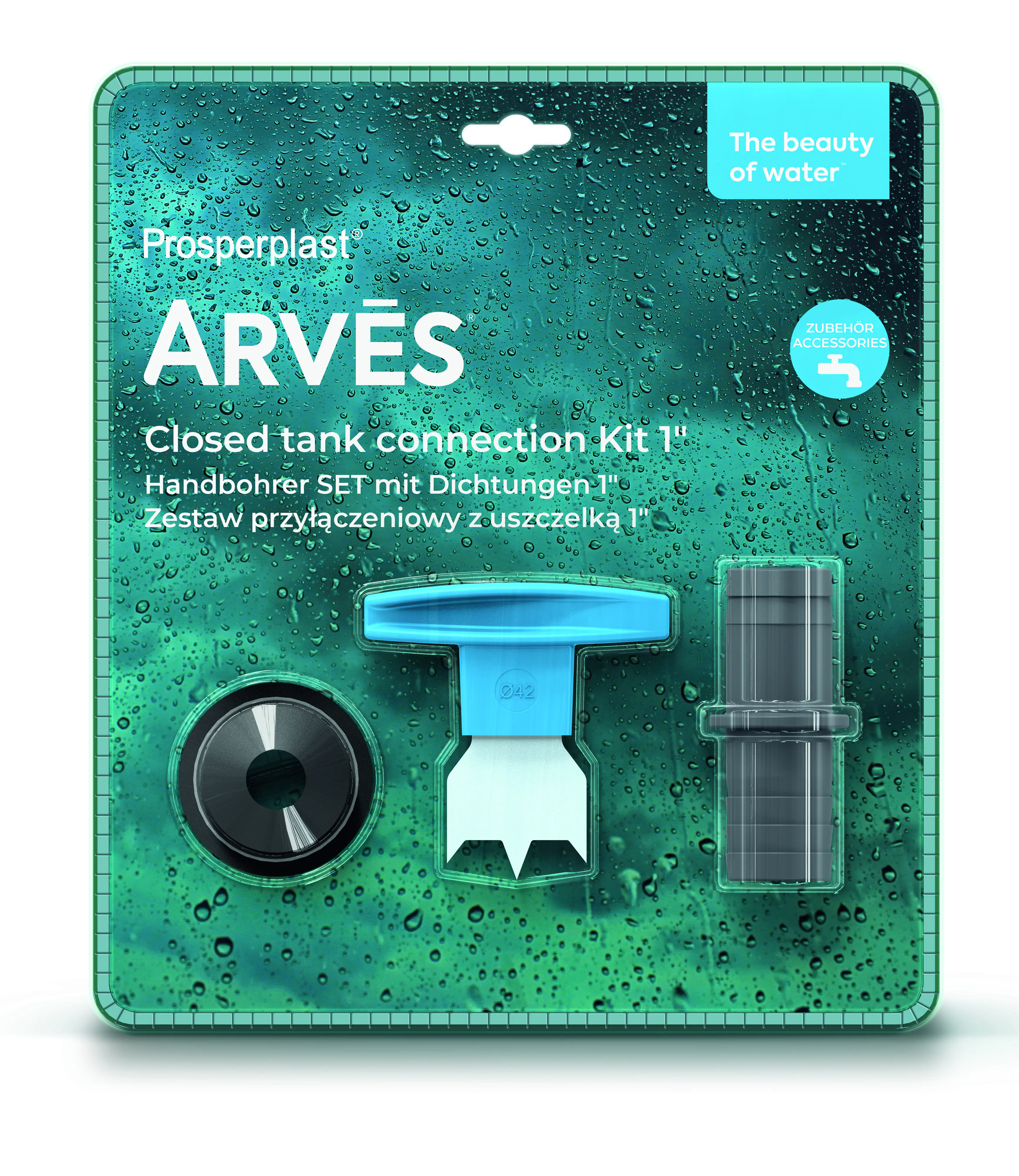 Prosperplast Handbohrer-Set mit Dichtungen Arves 23,5 mm (1'')