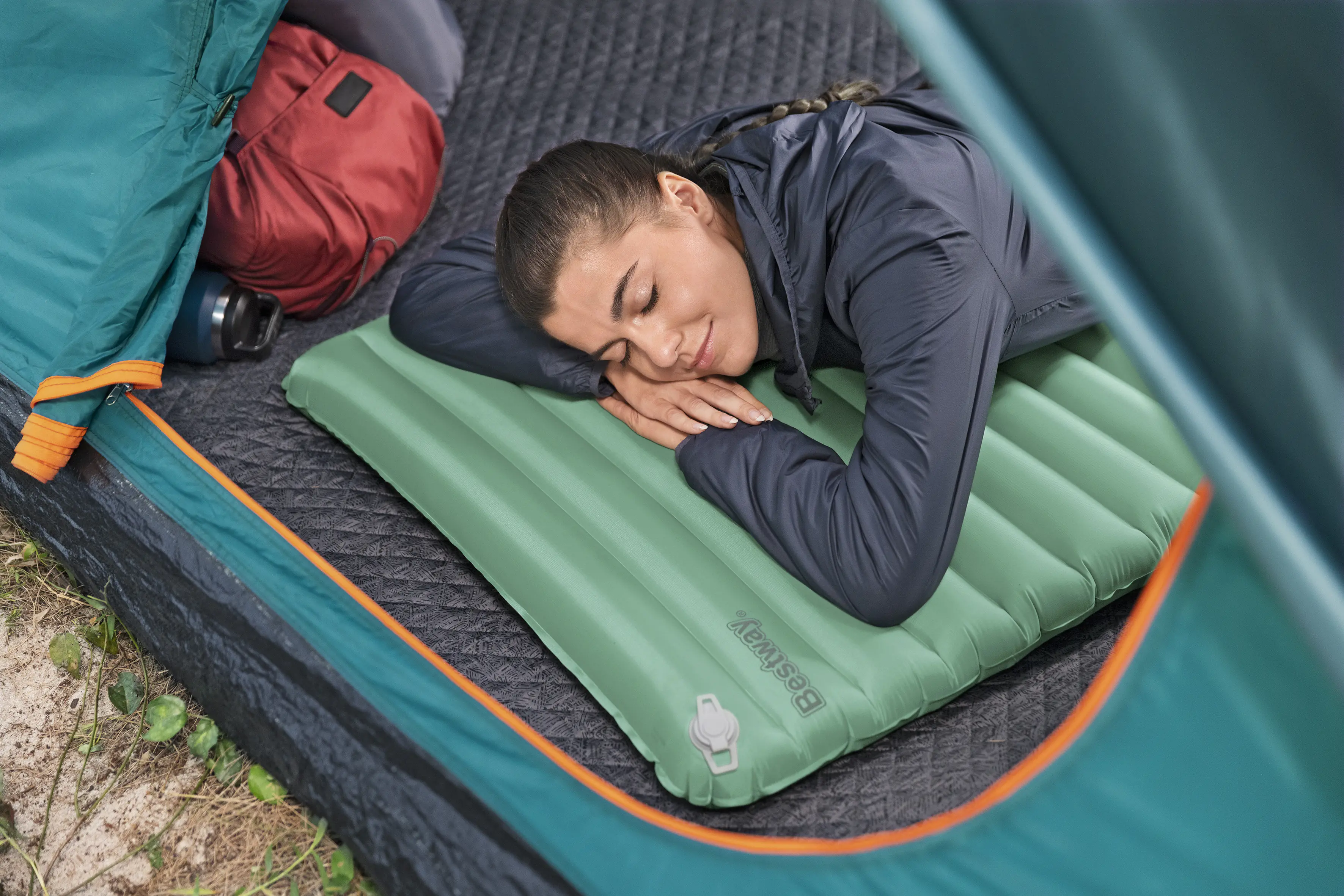 Bestway Isomatte AdventuRest aufblasbar grün 198 x 71 x 8 cm
