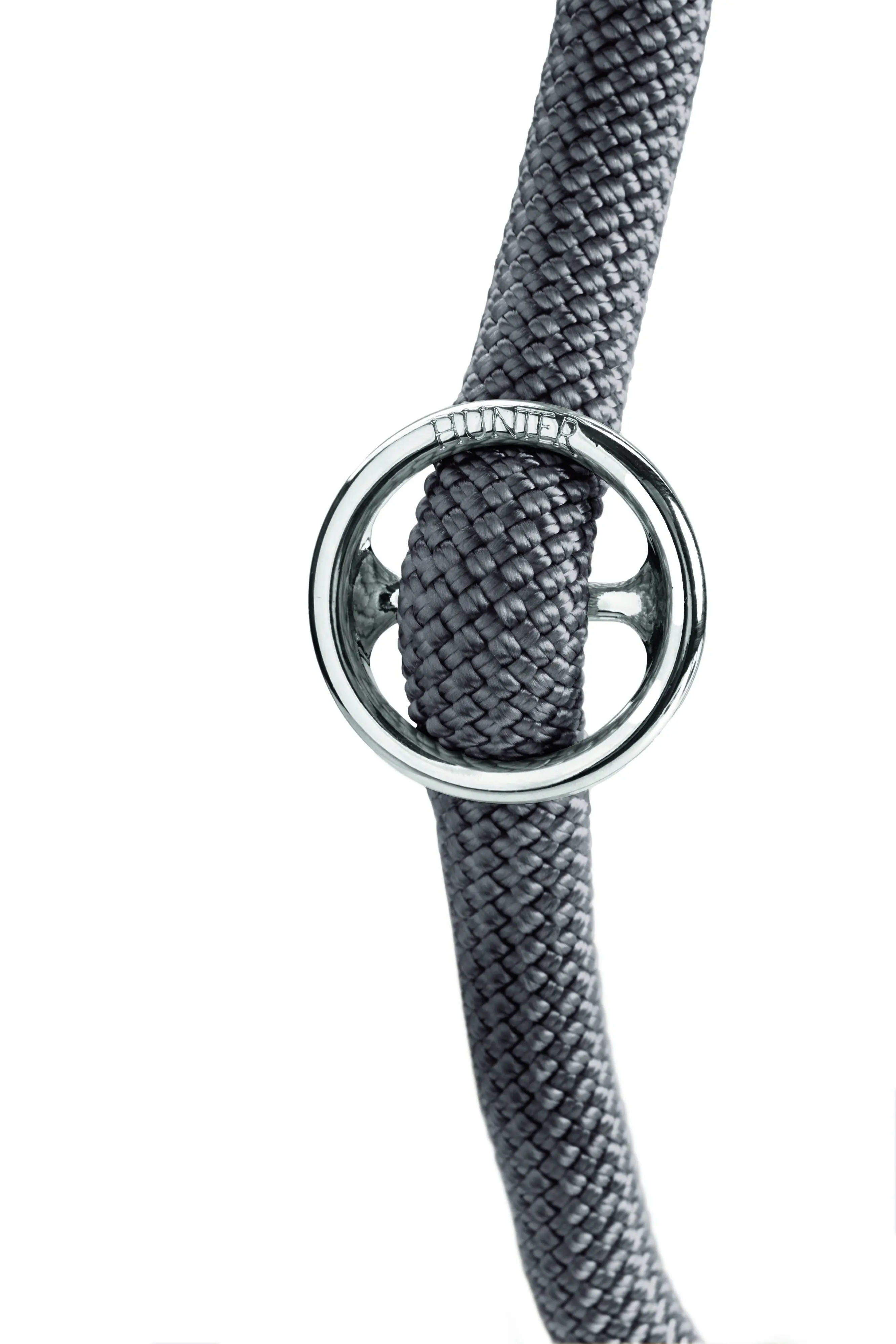 Hunter Hundeleine Freestyle mit Halsung 1,7 m x 1 cm grau