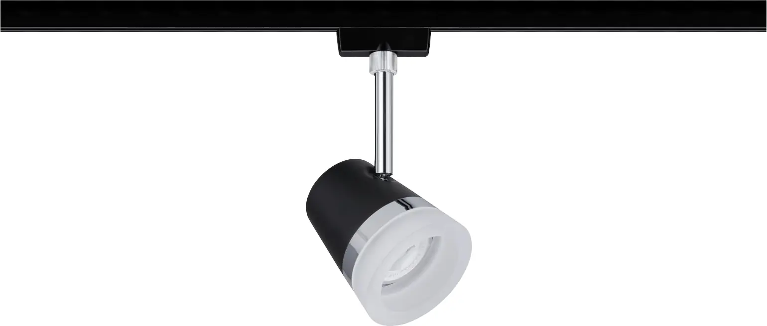 Paulmann URail Schienenspot Cone schwarz-matt 18 x 8,5 cm GU10 dimmbar