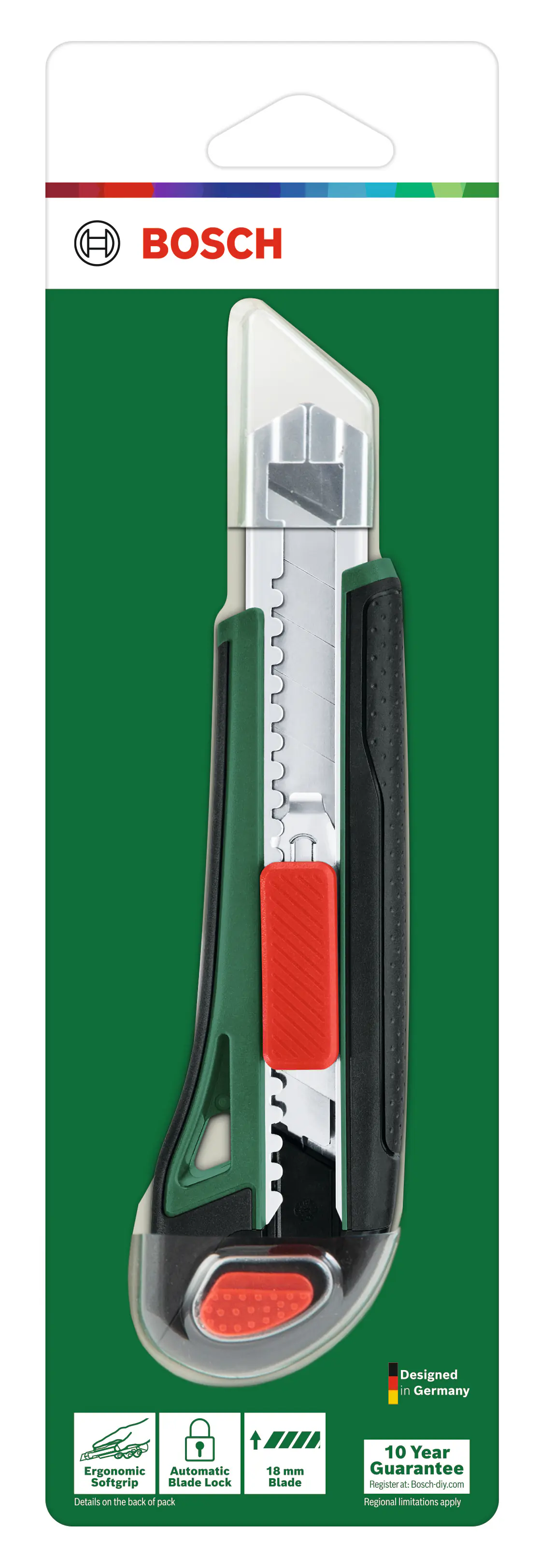Bosch DIY Cuttermesser inkl. 3 Klingen 18 mm