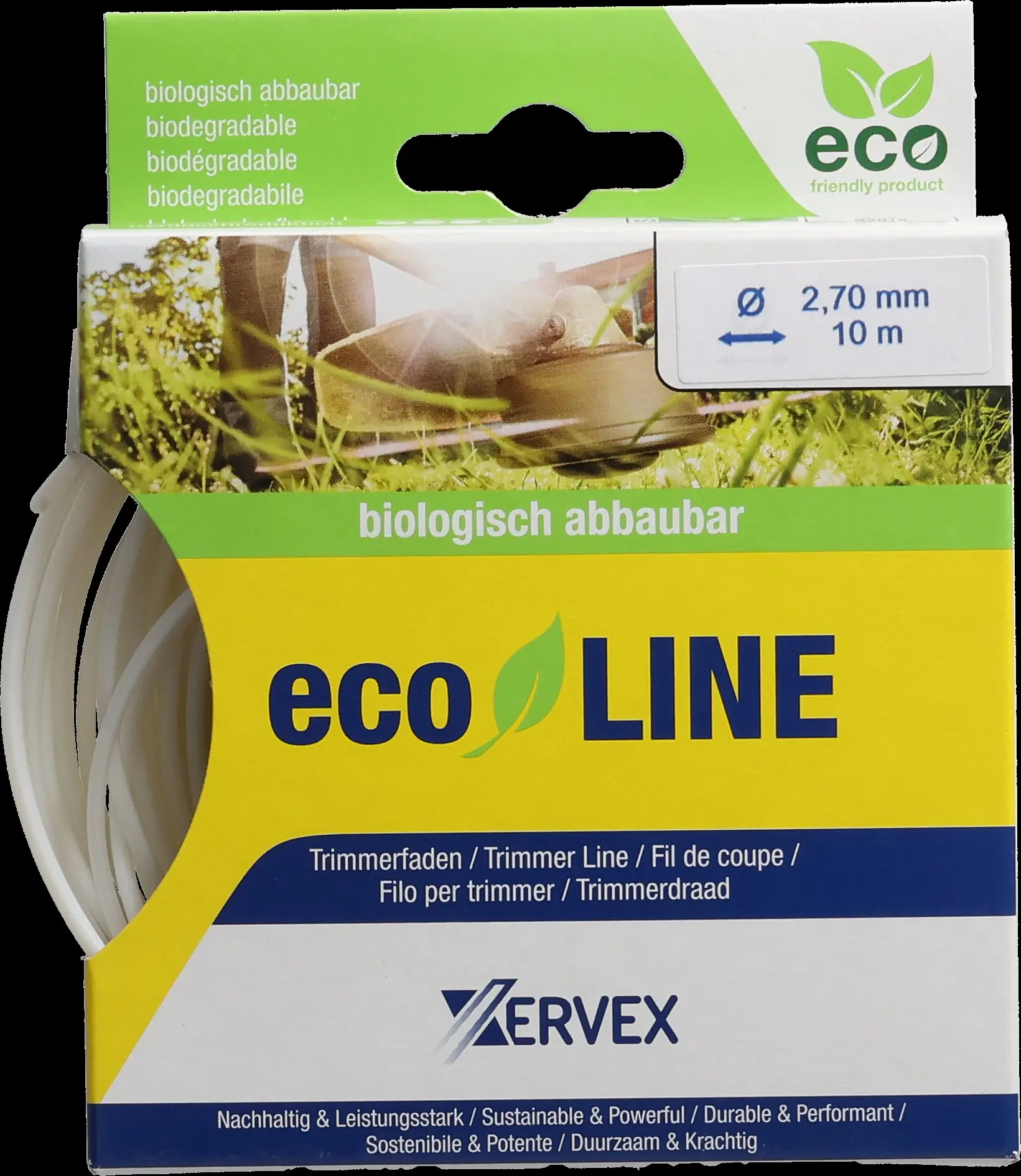 Xervex Ecoline Trimmerfaden F3.4 Ø 2,7 mm 10 m weiß