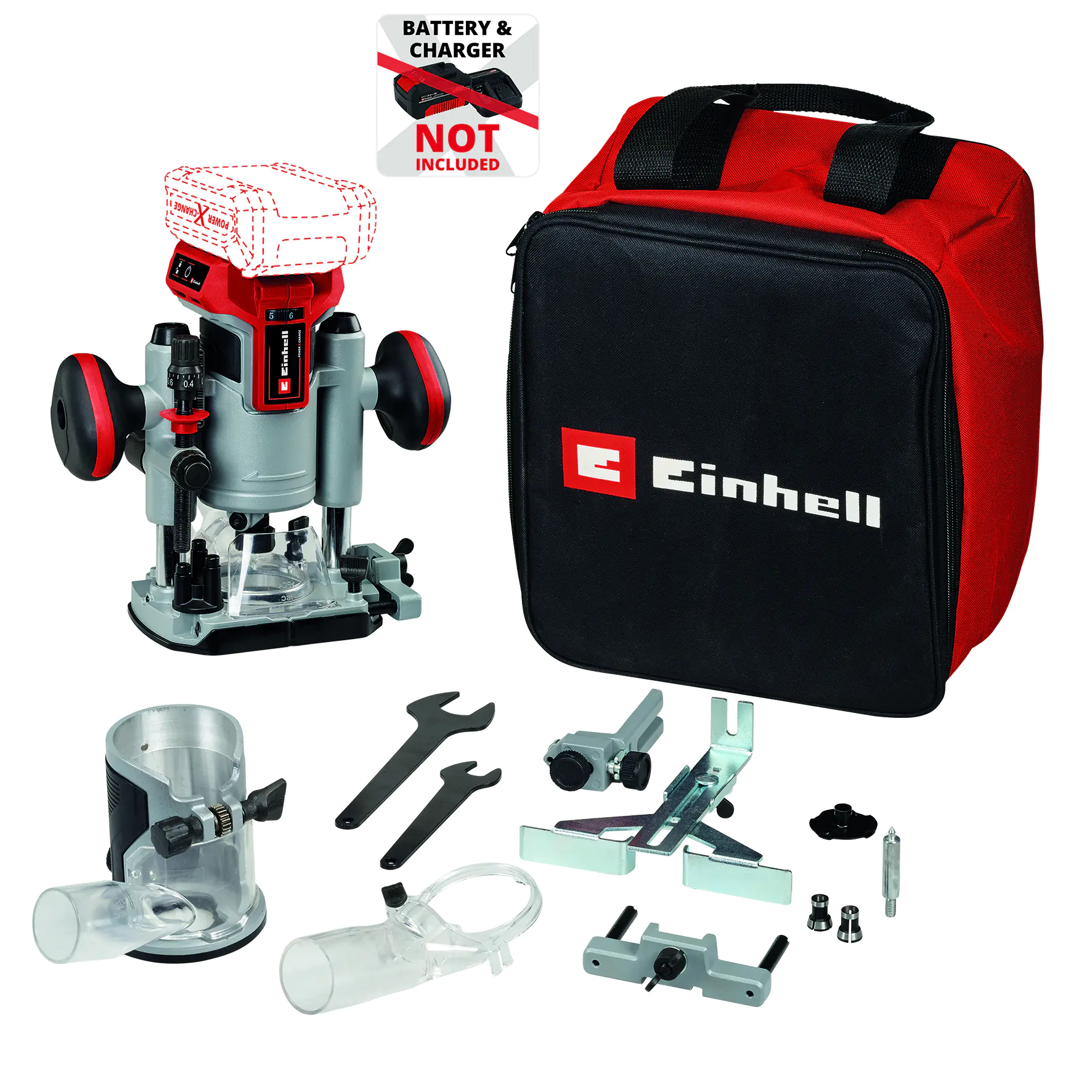 Einhell Professional Akku-Ober-/Kantenfräse TP-RO 18 Set Li BL Solo 18 V