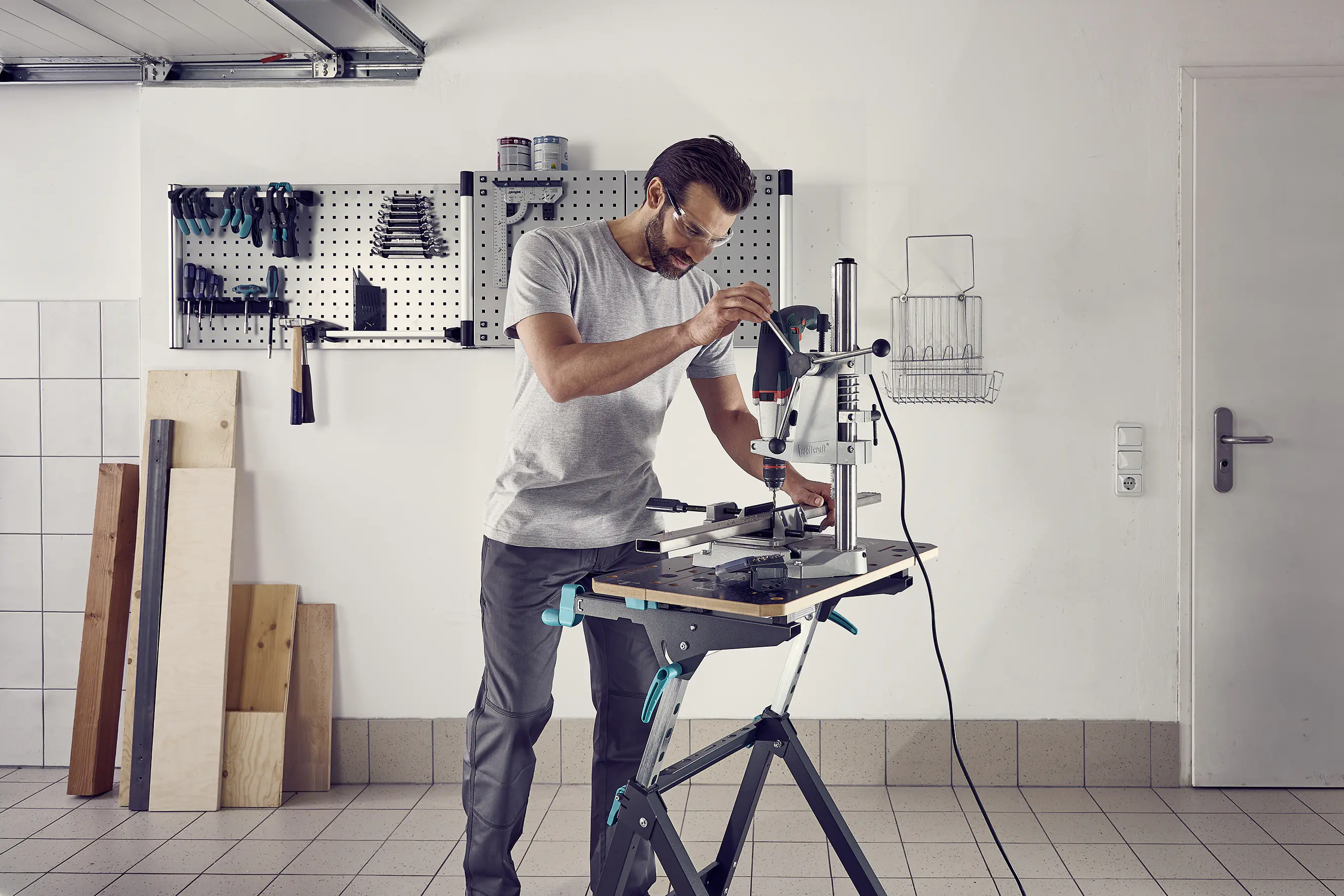 Wolfcraft Maschinen- und Spanntisch Master 750 Ergo höhenverstellbar
