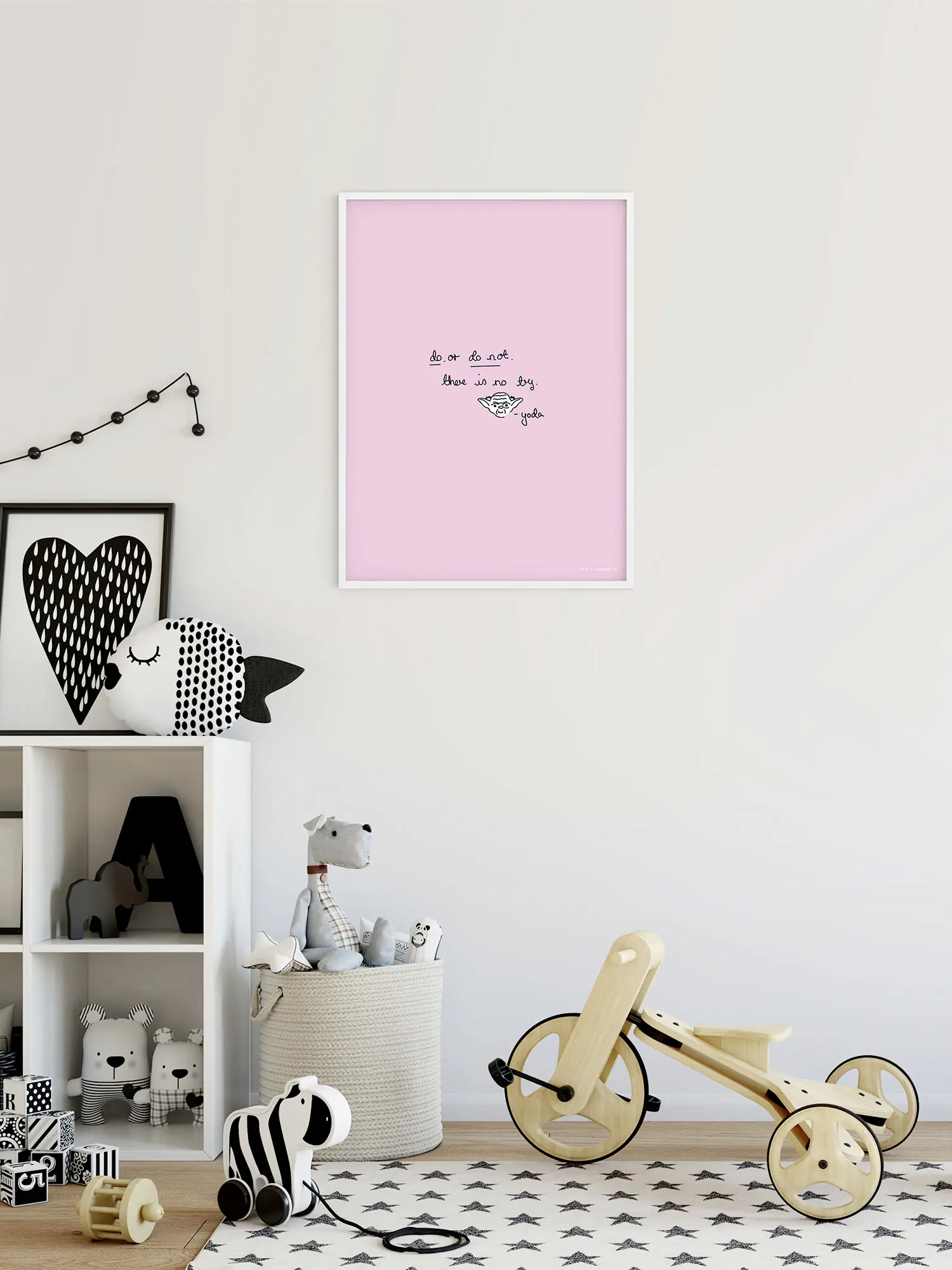 Komar Wandbild SW Quote Yoda Cute 40 x 50 cm