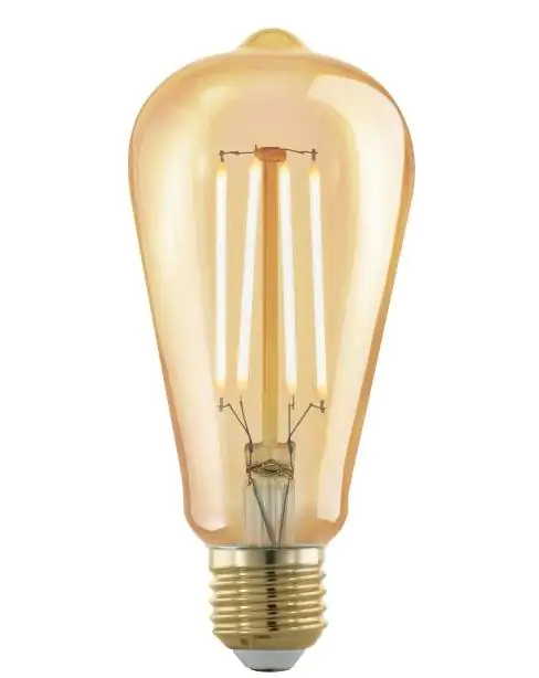 Eglo LED Leuchtmittel Edison ST64 E27 4W amber 1700K