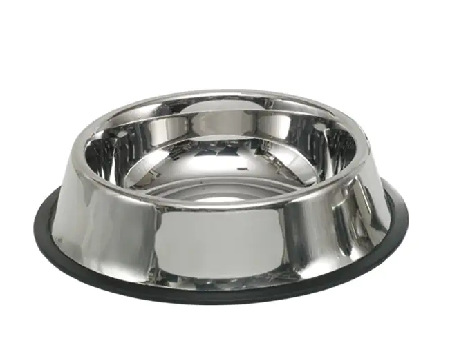Nobby Hundenapf Edelstahl rutschfest Ø 20,5 cm - 700 ml silber