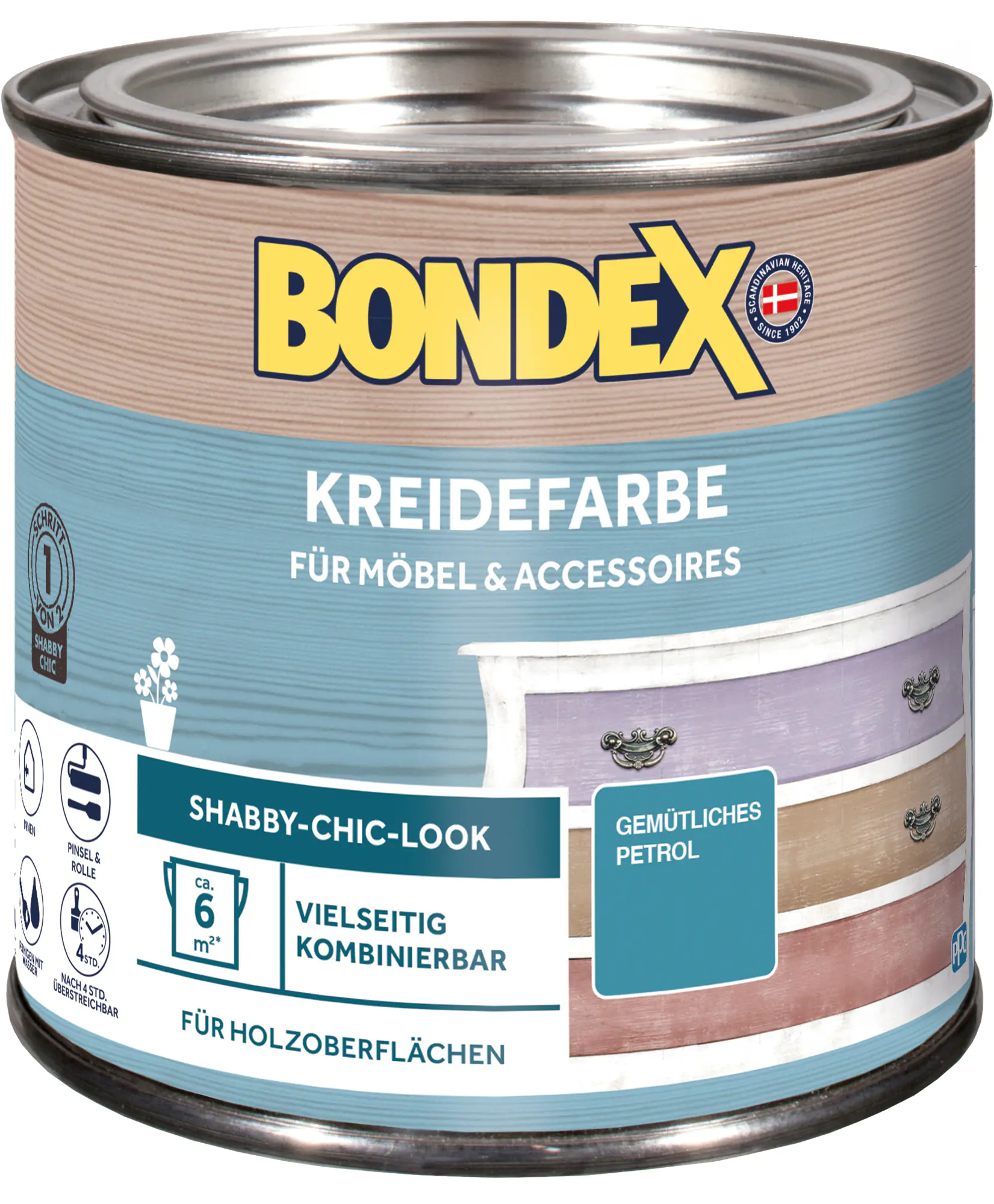 Bondex Kreidefarbe 500 ml gemütliches petrol