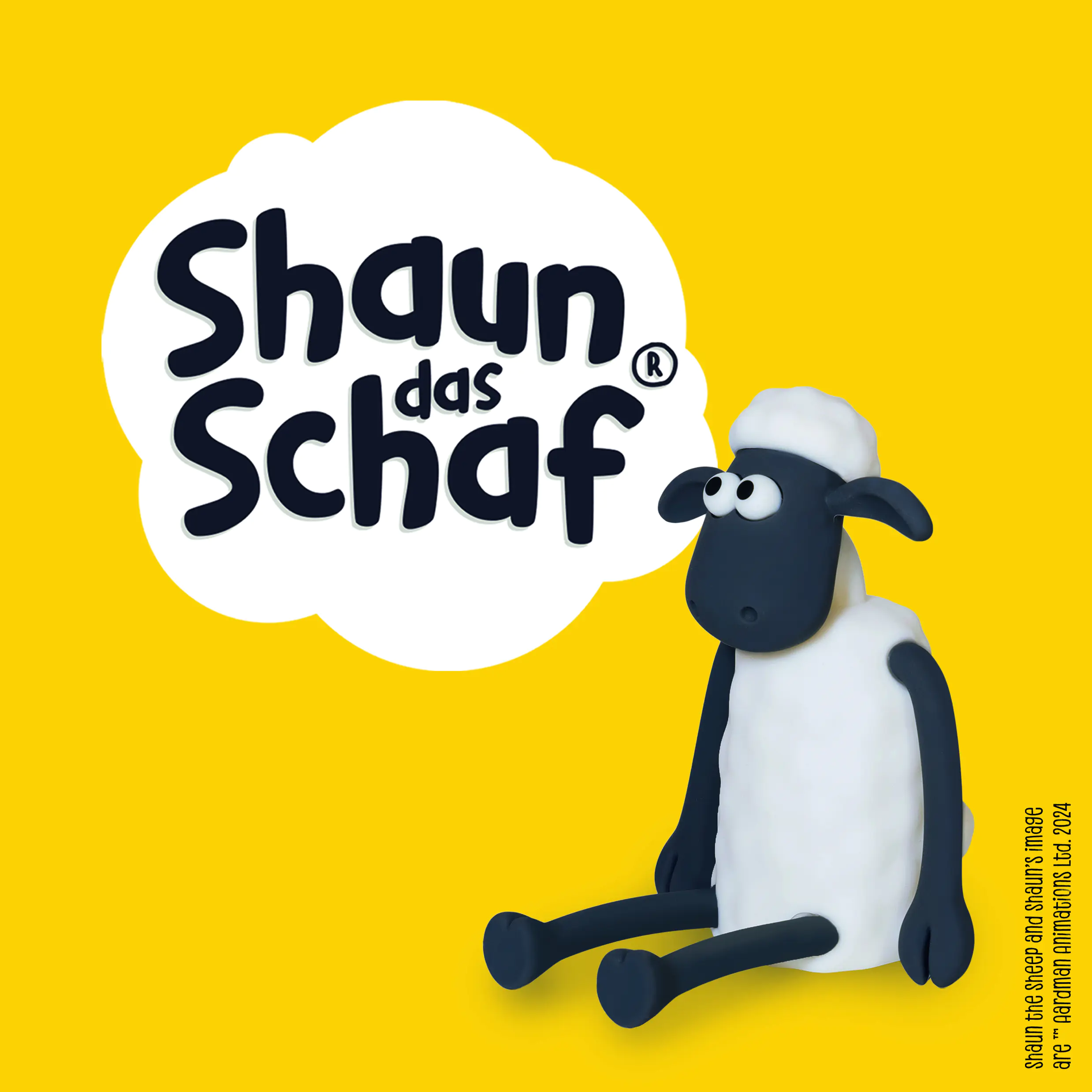 MegaLight LED Shaun das Schaf Nachtlicht RGB USB-Anschluss