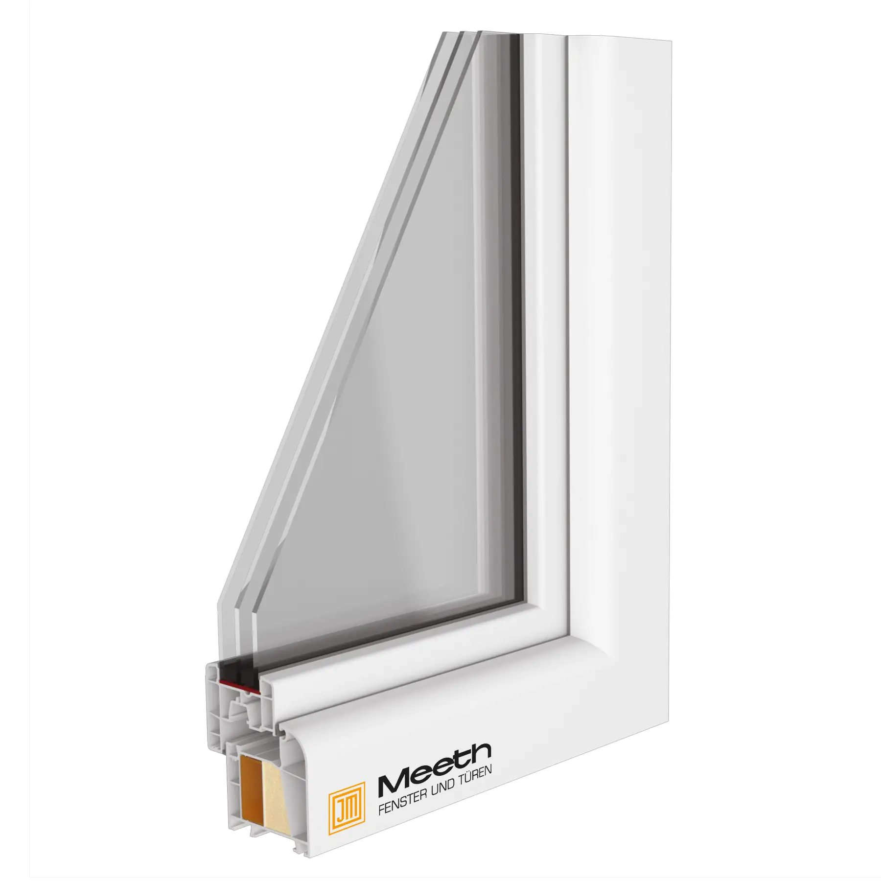 Meeth Fenster 90 x 120 cm DIN rechts 1 flügelig Dreh-Kipp weiß