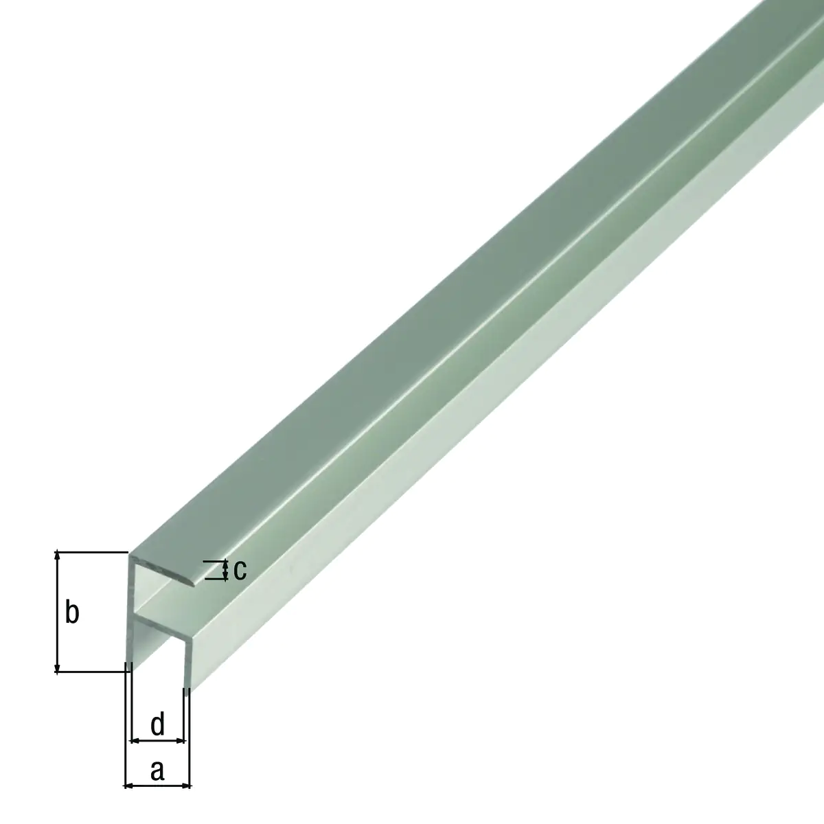 Alberts Eckprofil Aluminium eloxiert 22,5 x 43 x 1,8 mm x 2 m  selbstklemmend