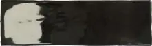 Wandfliese Borgo 6,5 x 20 cm schwarz glanz