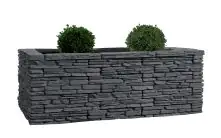 Kann Hochbeet-Set Madoc 200 x 150 x 74 cm anthrazit