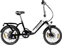 Zündapp E-Bike Faltrad ZT20R 20 Zoll RH 35cm 6-Gang 468 Wh schwarz weiß