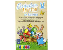 Eierfarben Tabletten 5 Farben zum Kaltfärben 