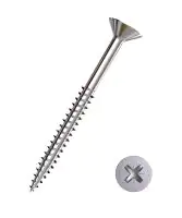 Connex Universalschrauben 4.0 x 40 mm PZ 2 Senkkopf - 125 Stück Edelstahl