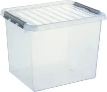 Sunware Aufbewahrungsbox Q-Line mit Deckel 50 x 40 cm 52 L transparent