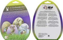 Ostereier-Banderolen bunt mit Ostermotiven 12 Stück