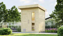 Weka Gartensauna Naantali natur Sparset inkl. 9 kW Ofen BioS