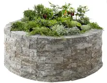 Kann Hochbeet-Set Vigneto-Rondell Ø 200 x 72 cm jura-nuanciert