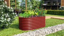 Vitavia Hochbeet Terra Basic 82 x 162 x 63 cm rubin