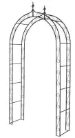 TrendLine Rosenbogen Natalia 121 x 40 x 248 cm