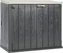 Toomax Mülltonnenbox anthrazit für 2 x 240 L Mülltonnen