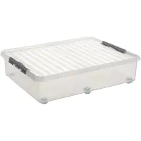 Sunware Rollerbox  Q-line 60L transparent metallfarbig 80 x 50 x 20 cm