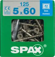 Spax Universalschrauben 5.0 x 60 mm TX 20 - 125 Stück Edelstahl