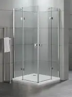 Primaster Eckeinstieg Tür Eckdusche Easy-6 Open 90 x 90 cm Klarglas chrom
