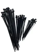 TrendLine Kabelbinder-Set schwarz, 75 Stück