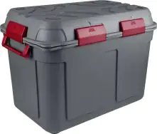 Sunware Aufbewahrungsbox Q-Line Outdoor mit Deckel 79 x 54,5 cm 160 L anthrazit-rot