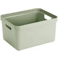 Sunware Aufbewahrungsbox Sigma Home mit Griffen 45,3 x 35,4 cm 32 L hellgrün