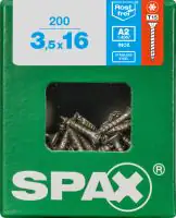 Spax Universalschrauben 3.5 x 16 mm TX 15 - 200 Stück Edelstahl