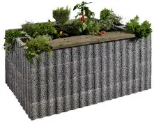 Kann Hochbeet-Set Wellino 170 x 110 x 80 cm grau