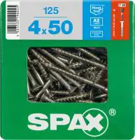 Spax Universalschrauben 4.0 x 50 mm TX 20 - 125 Stück Edelstahl