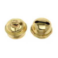 Glorex Rollenglöckchen 22 mm goldfarben, 6 Stück