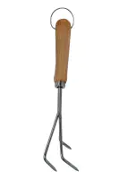 Primaster Handgartengrubber Edelstahl 21 cm mit Holzgriff