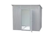 Duramax Metallgerätehaus Palladium silber/grau 249 x 209 cm
