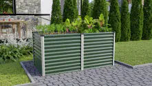 Vitavia Hochbeet Meta 96 x 188 x 86 cm seegras/alu